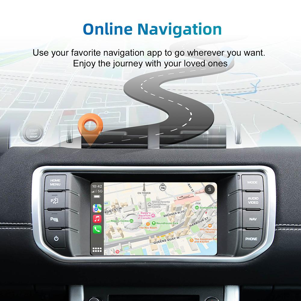 For Lander Rover Jaguar Ranger Rover Evoque Discovery 4 Wireless CarPlay Android Auto Retrofit Kit Decoder Box CarPlay Interfac