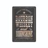 Металлическая табличка Самогон Бурбон Бар Настенная табличка Металлический декор Пещера Ретро Мужчина ЖЕСТЯНАЯ ТАБЛИЧКА
