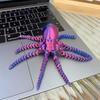 1 шт. Новые 3D-печатные многосуставные подвижные игрушки-осьминоги Детская игрушка-антистресс Аксессуары для ключей Декор Игрушки для мальчиков Подарок на день рождения