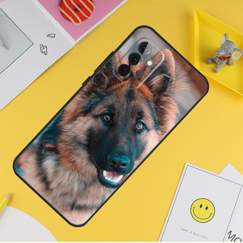 German Shepherd Dog Case For Samsung Galaxy A55 A35 A25 A15 A51 A71 A12 A32 A52 A13 A33 A53 A14 A34 A54 Coque