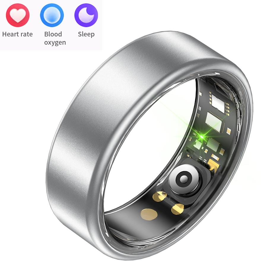 Smart Ring for Women Men Waterproof Fitness Tracker Ring with Sleep Monitoring Pedometer Calories Counter ,compatible with IPhone and Android,smart