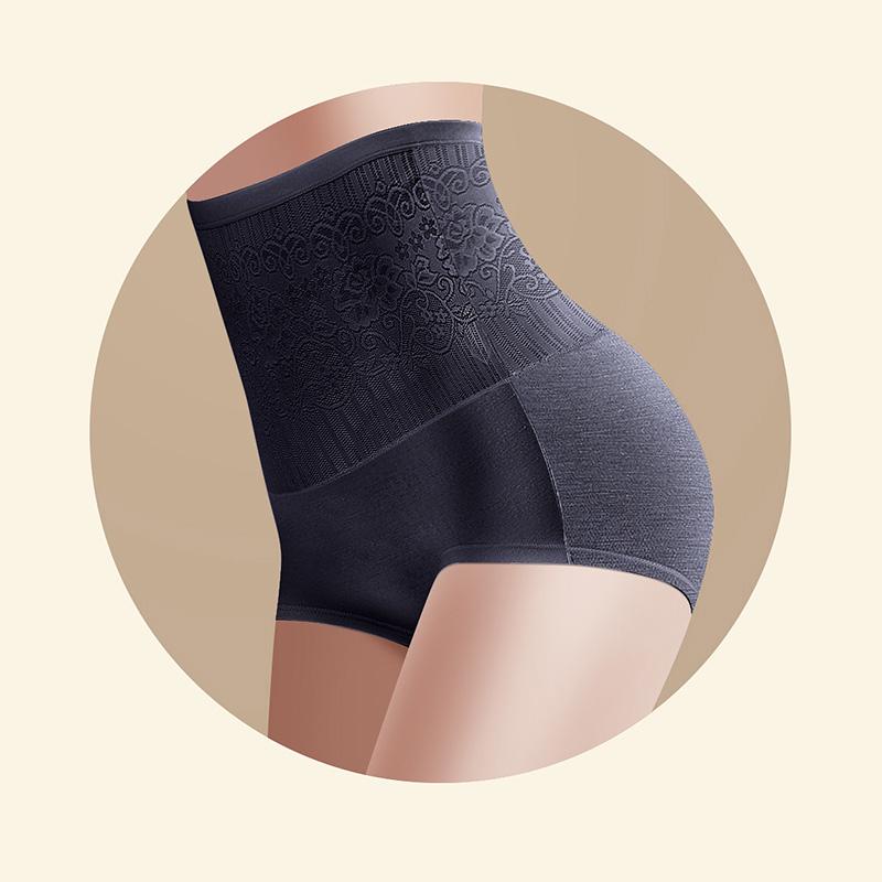 Женские однотонные хлопковые трусики, дышащее нижнее белье, нижнее белье с высокой талией, большие размеры, формирователь тела