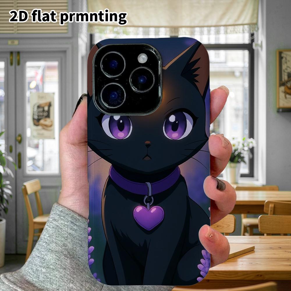 Чехол для телефона: Плоский 2D защитный чехол для Samsung Galaxy A34 A35 M05 M06 S20 S22 S21 FE Plus 5G, волшебный черный кот, идеальный подарок на Рождество и Хэллоуин
