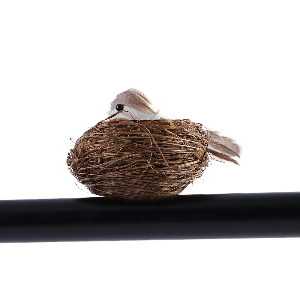 Realistic Car Garden Ornaments Figurines Parties Birds Egg Home Decor Bird Nest Artificial Birds