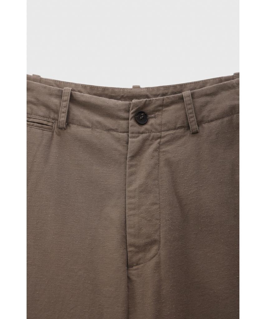 YOUTH Washed Wide Chino Pants - Moss