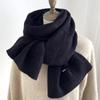 Thickened Versatile Scarf Windproof Wrap Shawls Fashion Knitted Warm Scarf  for Women Girls