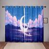 Luxury Moon Sky Cloud Star Blackout Window Curtains for Bedroom Living Room Bathroom Kicthen Door Hall High Shading New Pattern
