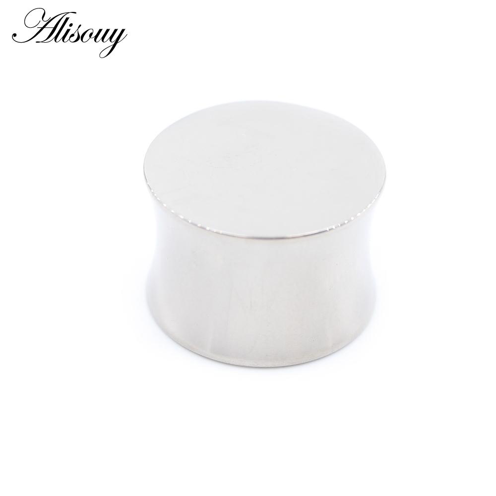 Alisouy, 1 шт., G23, титановые однотонные польские двойные расклешенные ушные туннели, заглушки, расширитель, носилки, калибры, серьги, пирсинг, украшения для тела