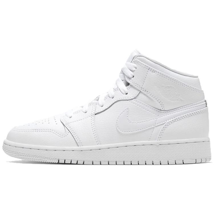 Air Jordan 1 Mid 'Triple White 2020' Gs 554725-126