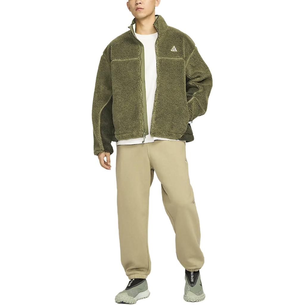 Nike ACG Storm-Fit Adv Ss25 Canwell Glacier Удобная мягкая теплая куртка с воротником-стойкой Мужская куртка Оливково-зеленый Красное дерево-зеленый Бледно-зеленый FV8654-222