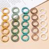 Natural Crystal Minimalist Ring Obsidian Stone Jewelry Finger Ring Crystal Stone Band Rings  Gift
