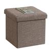 Fujiboeki Storage Stool, Storage Box, 31cm Wide X 31cm Deep X 30.5cm High, Charcoal, with Ottoman, 80kg Weight Capacity, Foldable, Box Stool, Hunt, 85