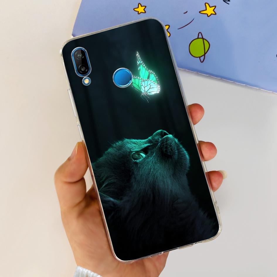 Чехол для Huawei P20 Lite Чехол Милый Астронавт Мультяшный Тонкий Прозрачный Мягкий Силикон Задняя Крышка Телефона Для Huawei P20Lite ANE-LX2 Funda