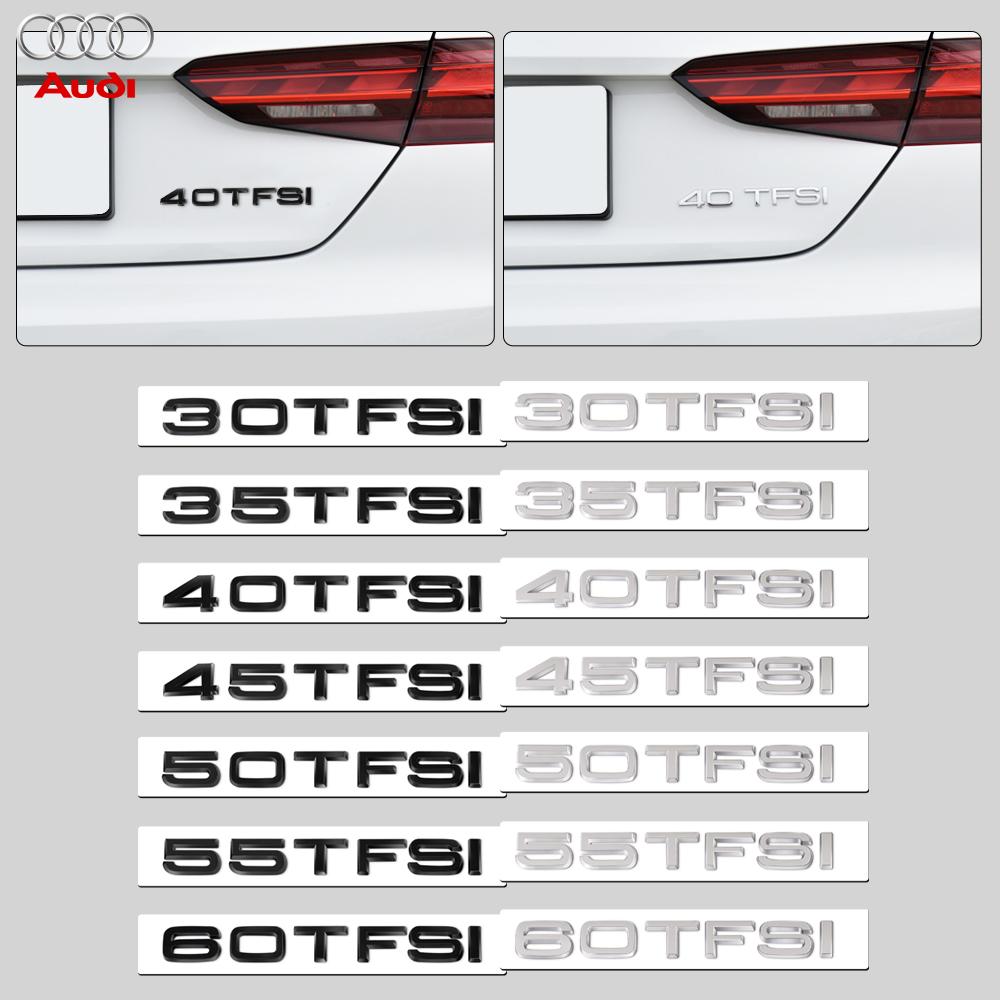 ABS Car Tail Badge Sticker Rear Trunk Emblem Decoration Decal For AUDI 30TFSI 35TFSI 40TFSI 45TFSI 50TFSI 55TFSI 60TFSI Letter