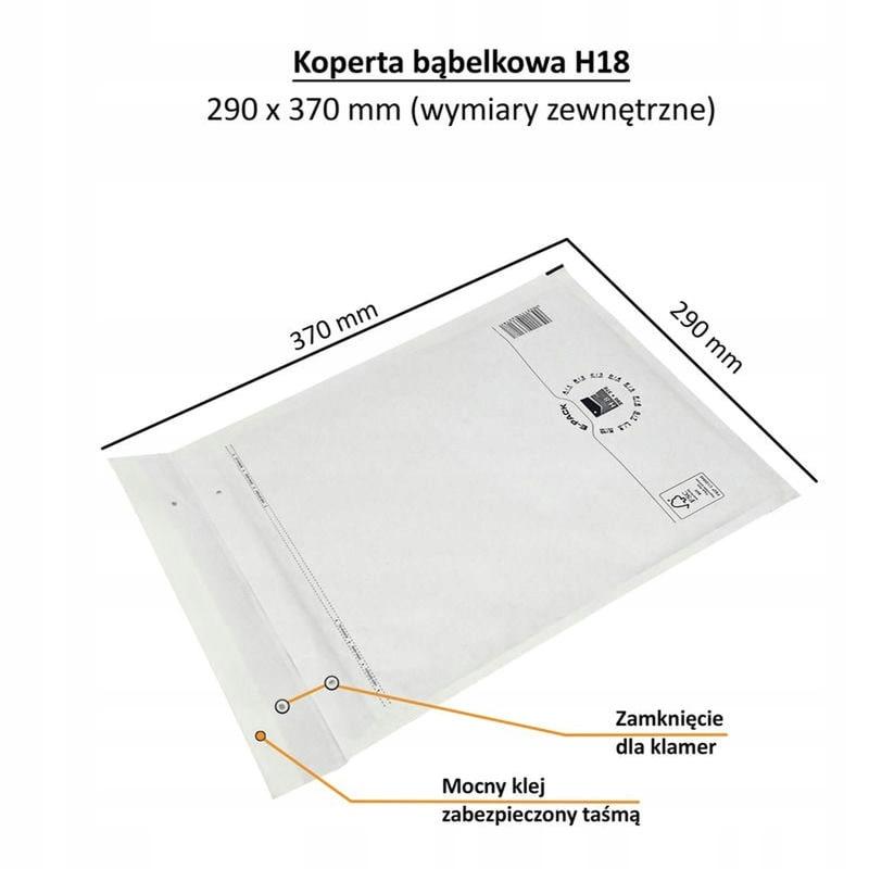 Bubble envelope H18 WHITE E-PACK x100pcs