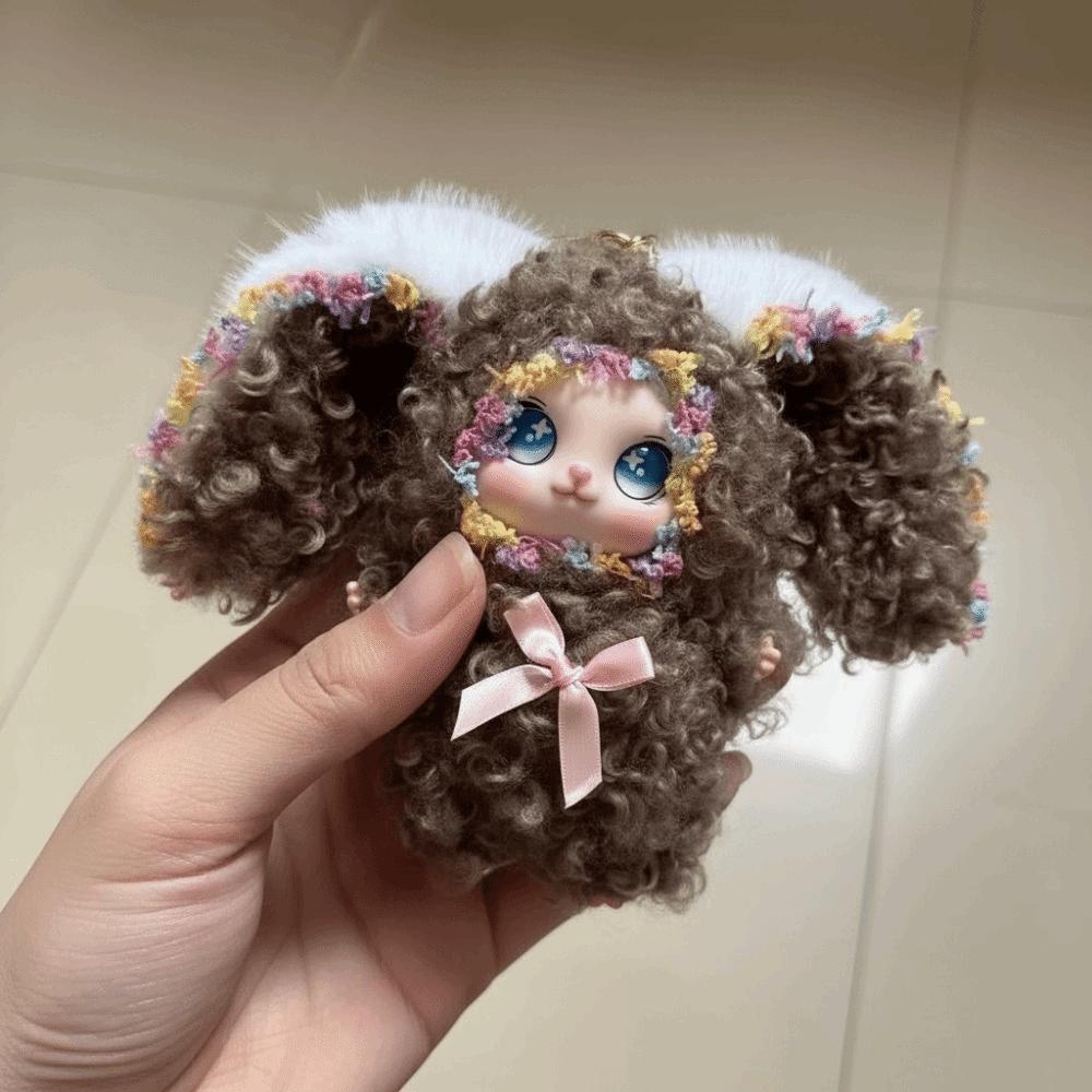 Bag Hanging Rabbit Doll Figures Ornaments Bunny Plush Doll Pendant Car Keyring