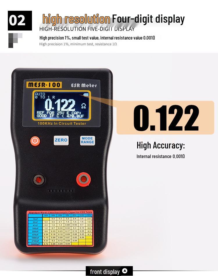 Jingyan MESR-100 High Precision Capacitance & ESR Meter Tester