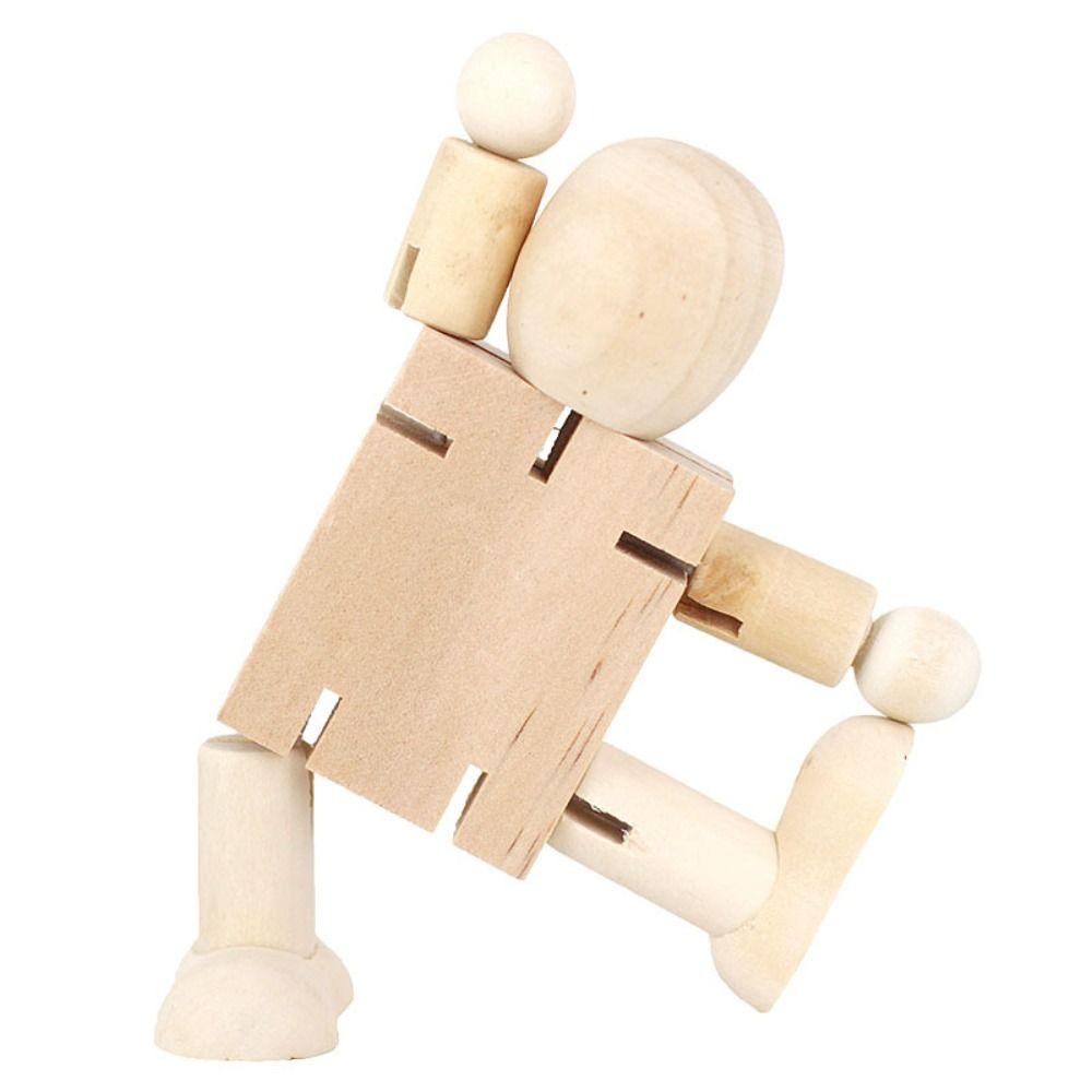 Handicraft Toy Graffiti Puppet Craft Toy Wooden Handicraft Toy  Chidlren Gifts