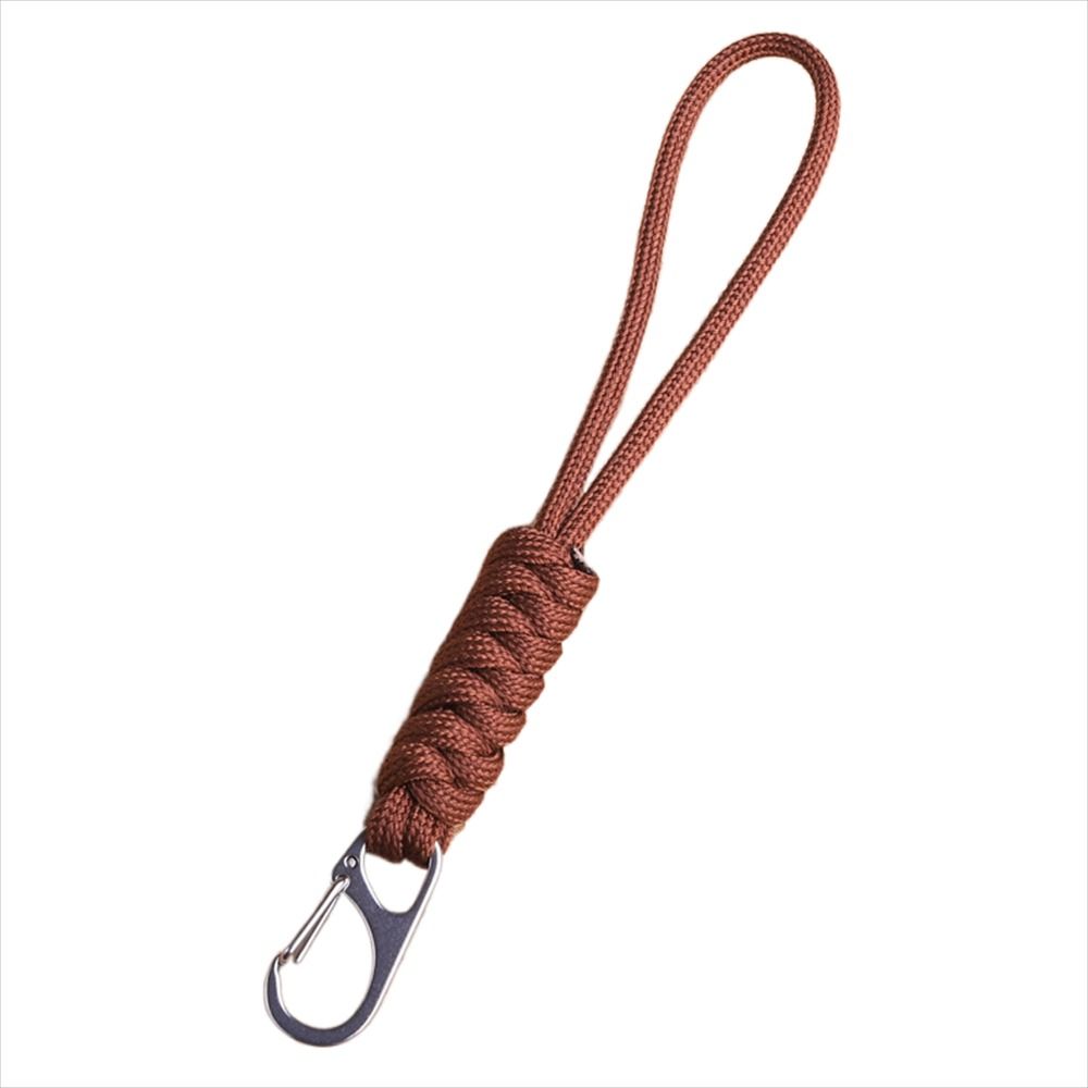Snake Knot Paracord Keychain Anti-lost Chain Braided Woven Keychain Emergency Survival