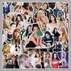 50 креативных наклеек с узорами в стиле звезд Blackpink, для украшения тетради, наушников, DIY-декоративные наклейки