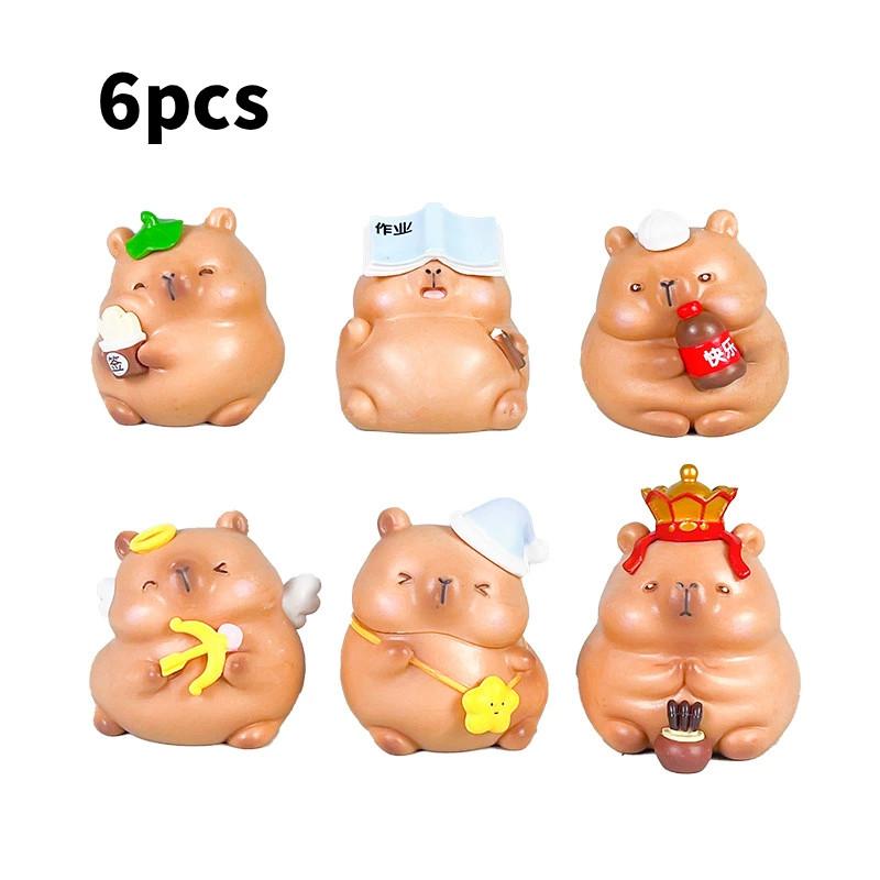 Capybara Pvc Figure With Assembleable Elements For Gift Buyers