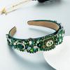 Women Hairband Personality Full Crystal  Gorgeous Baroque Headband Prom Street Pat Hair Ooop