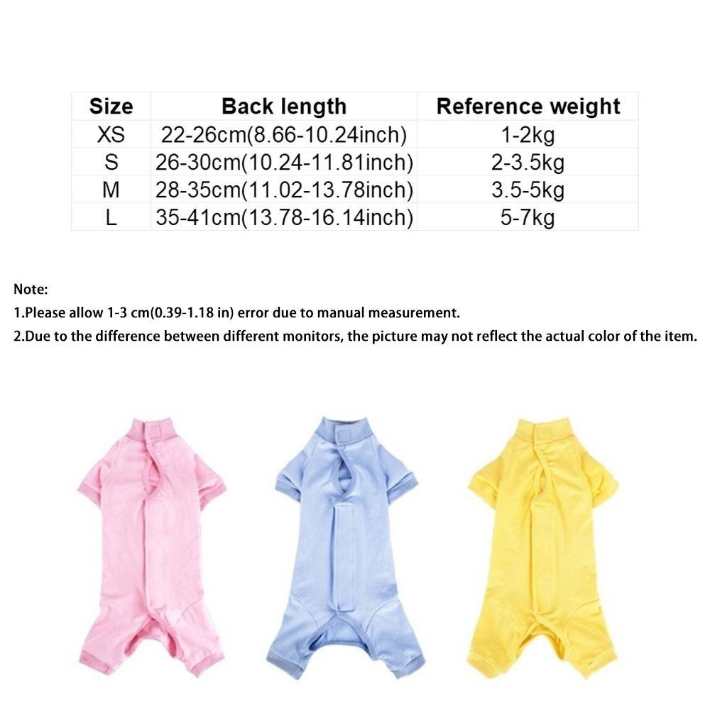Comfortable Cat Recovery Suit Breathable Pet Jumpsuit Cat Sterilization Suit Neuter Recovery