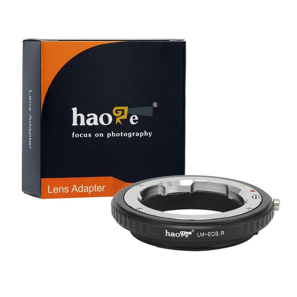 Haoge Manual Lens Mount Adapter for Leica M Zeiss and Voigtlander VM Lenses To Canon RF Mount Including the Canon EOS R LM, ZM, Cameras,