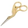 Gold Vintage Stork-Shaped Embroidery Sewing Trimming Dressmaking Craft Shears Cross