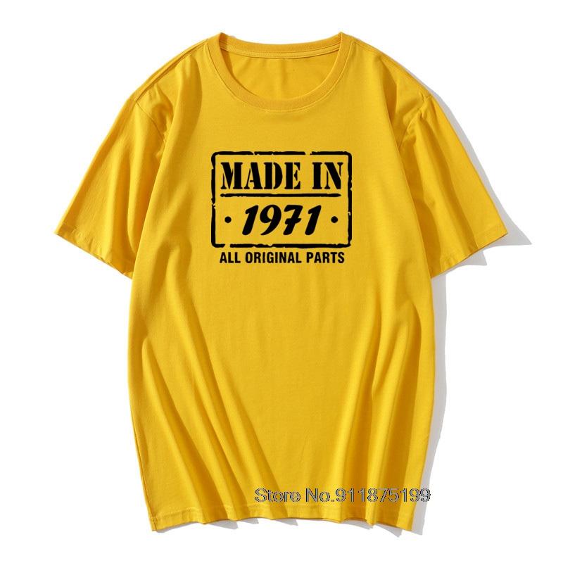Vintage Tshirt Oneck Summer 1971 1972 1973 1974 1975 Unisexs Graphic Tops Tees 100 Cotton Daddy Teeshirts Husband Clothes