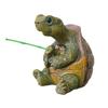 Fishing Turtle Statue Resin Figurine Animal Sculpture Garden Decor Lifelike Design Outdoor Ornament