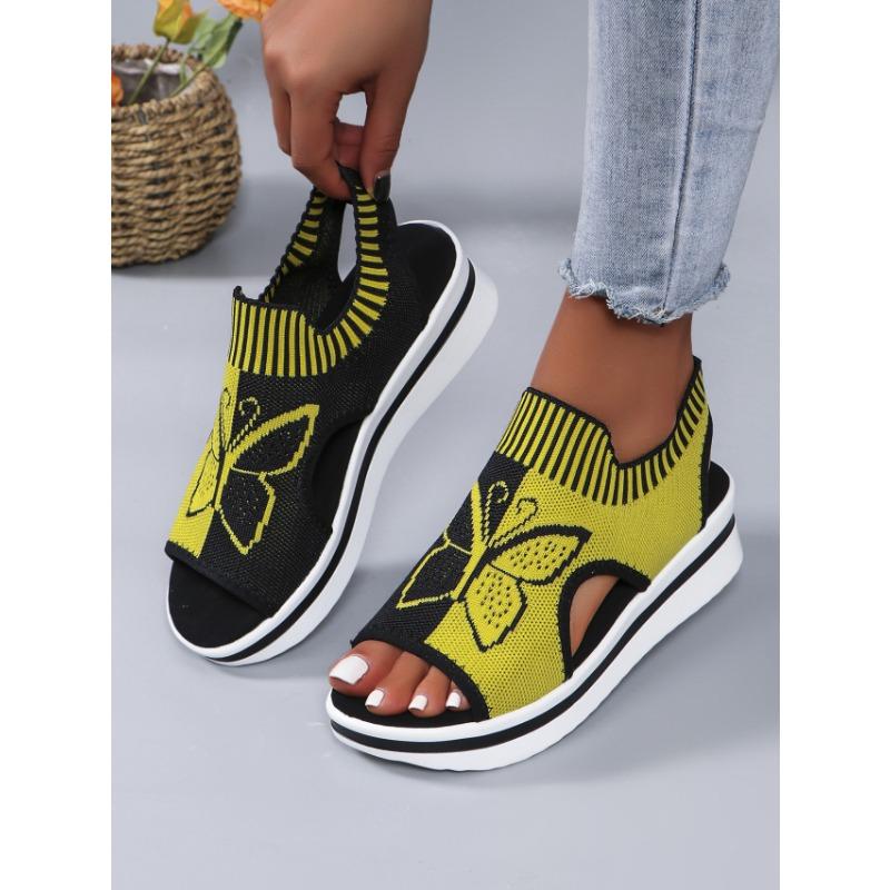 Большие размеры летние новые повседневные пляжные женские сандалии в спортивном стиле