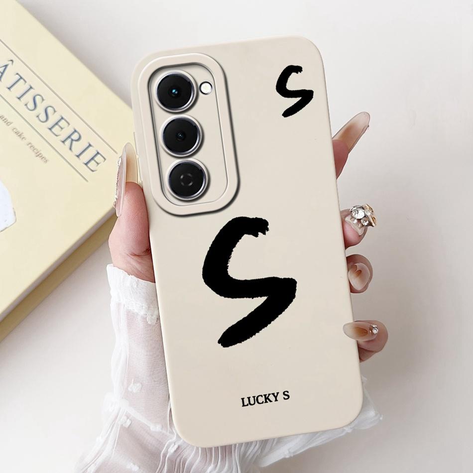 Для Tecno Spark 40 Pro 40Pro+ Чехол для телефона со счастливой начальной буквой Для Tecno Spark40 Pro Plus Мягкие силиконовые ударопрочные чехлы Бамперы