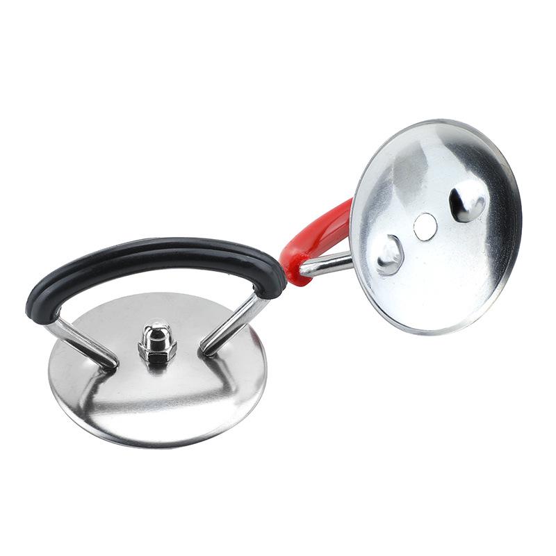 Universal High-Temperature Resistant Pot Lid Handle - Stainless Steel & Plastic, Anti-Scalding, Glass Head