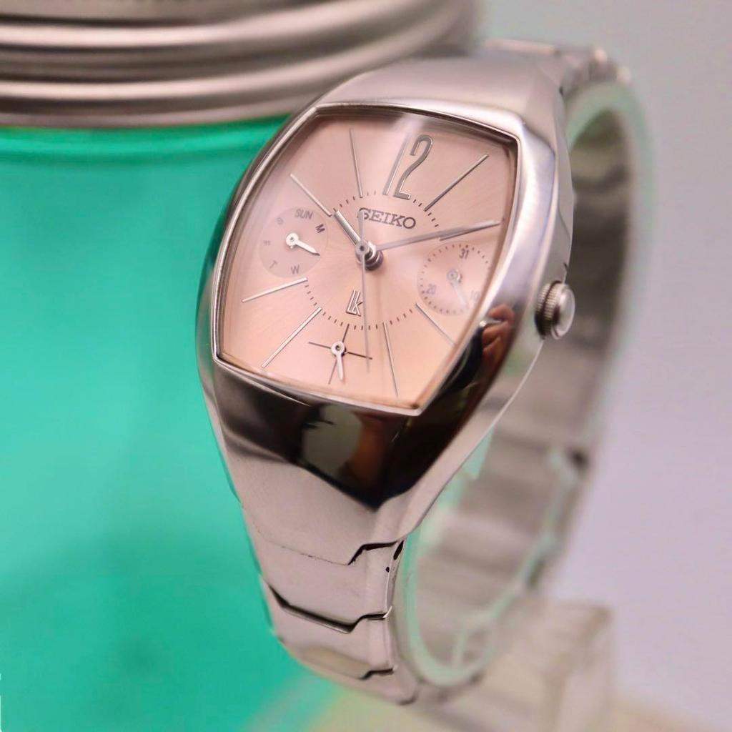 [USED] Good Condition SEIKO Lucia Small Seconds Silver Women's Watch 1196