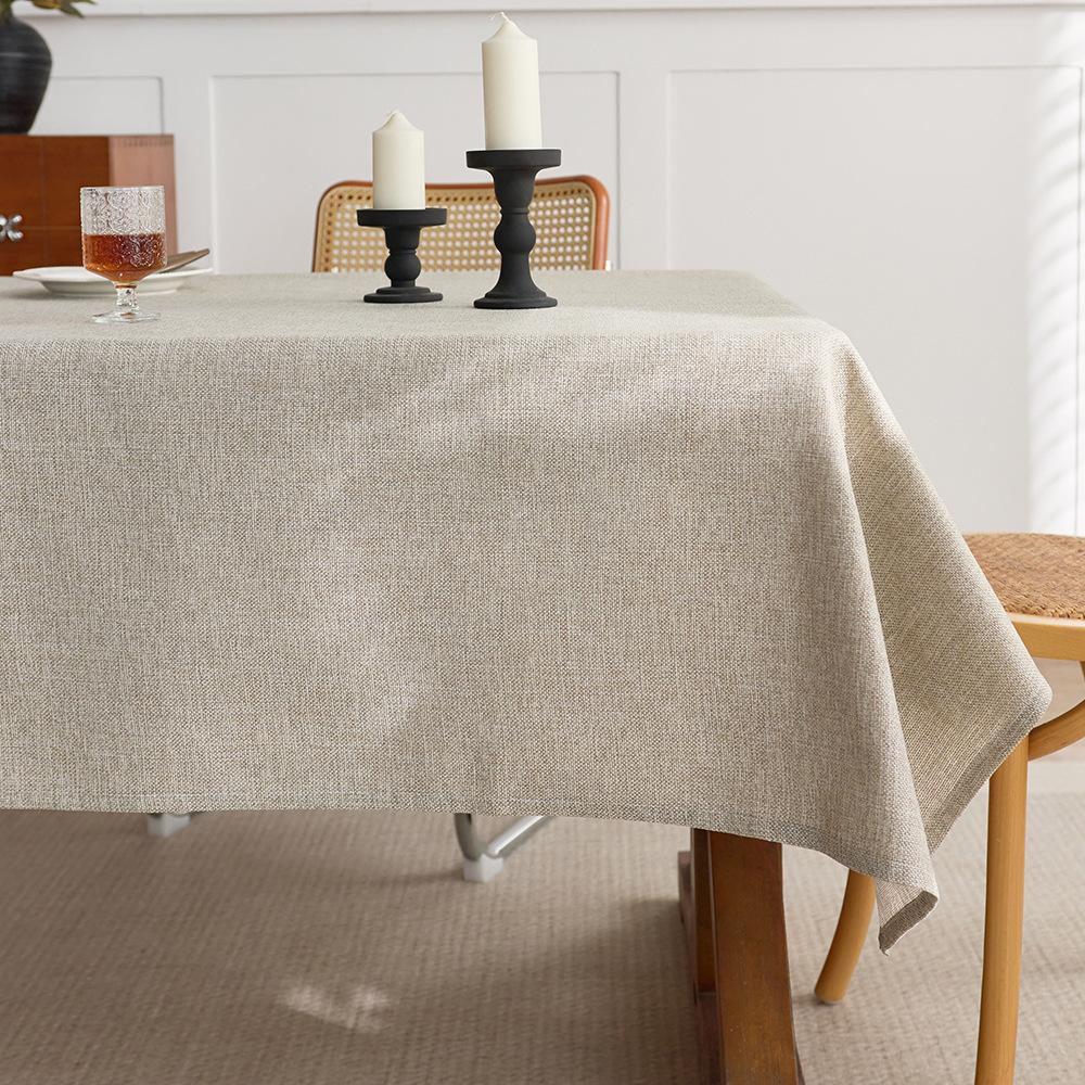 Coarse Linen Tablecloth Premium Desk Table Cloth Retro Old Coarse Cloth Tea Table Zen Rectangle
