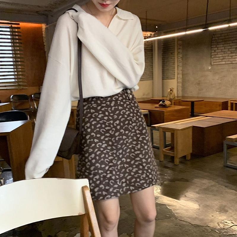 Осенний тонкий вязаный свитер, женский винтажный воротник-поло с длинным рукавом, уличная одежда, пуловер с v-образным вырезом, женская одежда