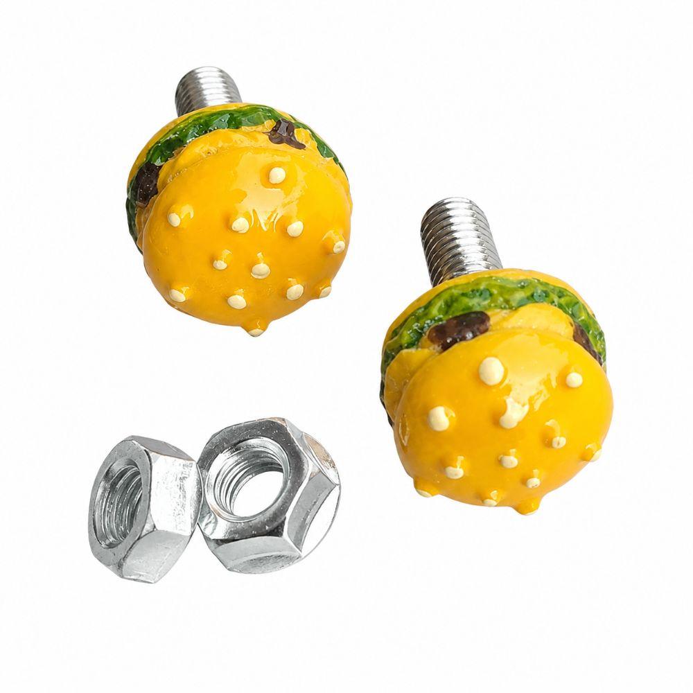2pcs Aluminum Alloy License Plate Bolts Universal Mounting Car Tag Screw License Plate Screws Truck