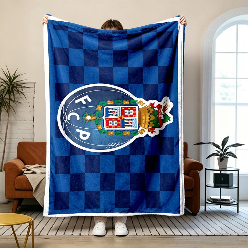 Beach towel FC Porto Soft and comfortable flannel Suitable for sofas living rooms outdoor camping travel and also makes a great anniversary gift