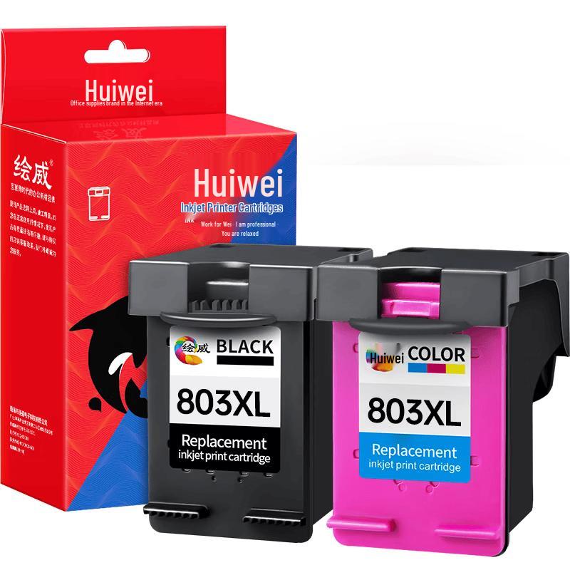 Huiwei 803XL Refillable Ink Cartridge for HP Deskjet Printers