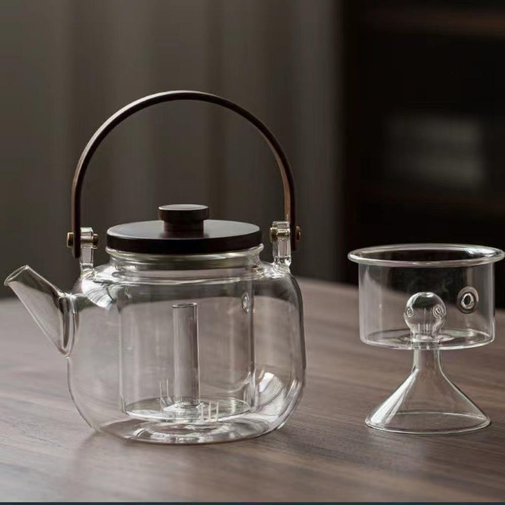 Утолщенный термостойкий стеклянный чайник для заваривания чая, набор Чайник для заваривания чая с электрической керамической плитой, Специальный заварник для приготовления чая