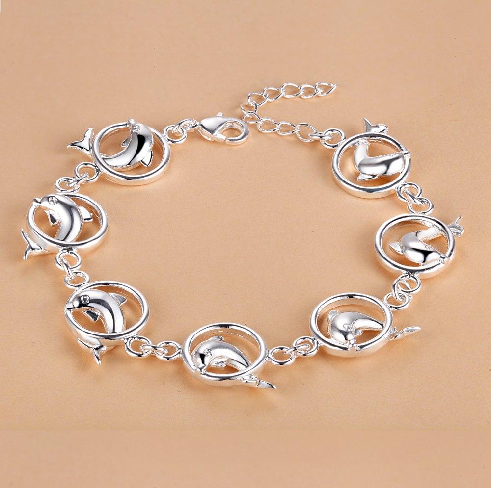 925 Silver Bracelet Heart High Quality Romance Chain For Woman Men Fashion Engagement Party Wedding Jewelry Gift