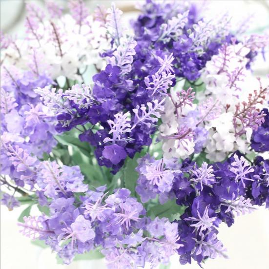 1Pc Artificial Flower Lavender Garden DIY Stage Party Wedding Festival Decor