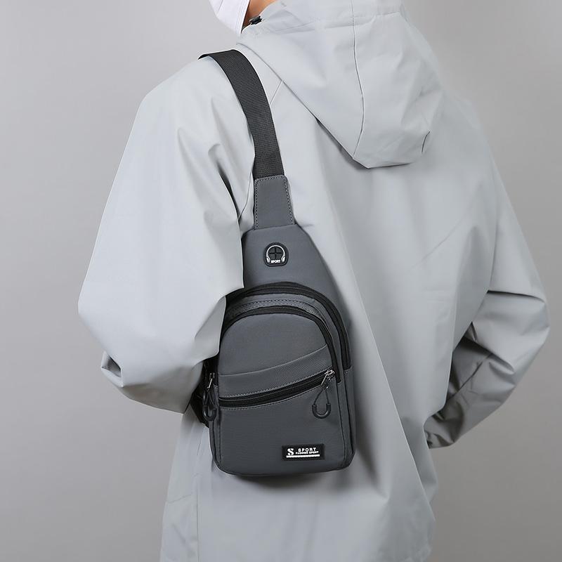 Водонепроницаемая нейлоновая нагрудная сумка - мужской рюкзак-слинг через плечо, компактная наплечная сумка-мессенджер, дорожный и походный рюкзак для активного отдыха