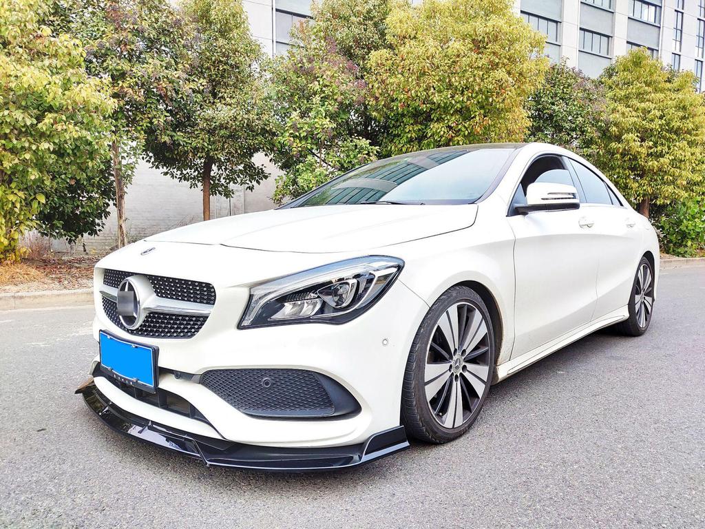Compatible AMG Rear Spoiler & Brabus Front Lip Kit for 2013-2019 Mercedes-Benz CLA-Class W117