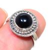 Natural Black Onex Gemstone Handmade 925 Sterling Silver Jewelry Ring S.6 E1I73