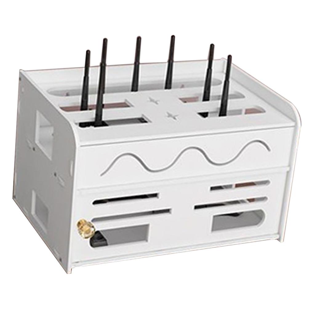 Коробка для хранения роутера WIFI без пробивки, двухслойная, малого размера, полка для хранения кабелей для дома