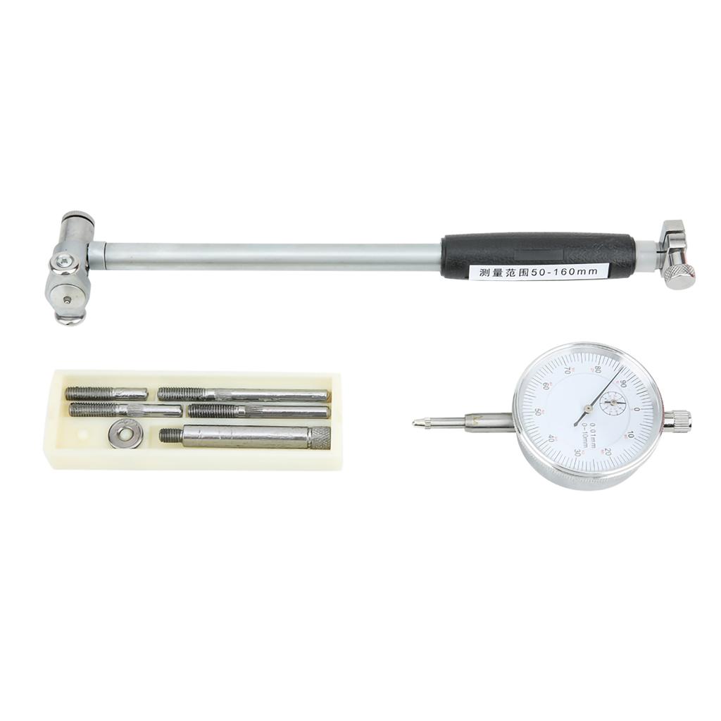 Dial Bore Gauge 50160MM Diameter Indicator Measuring Engine Cylinder Tool Kit