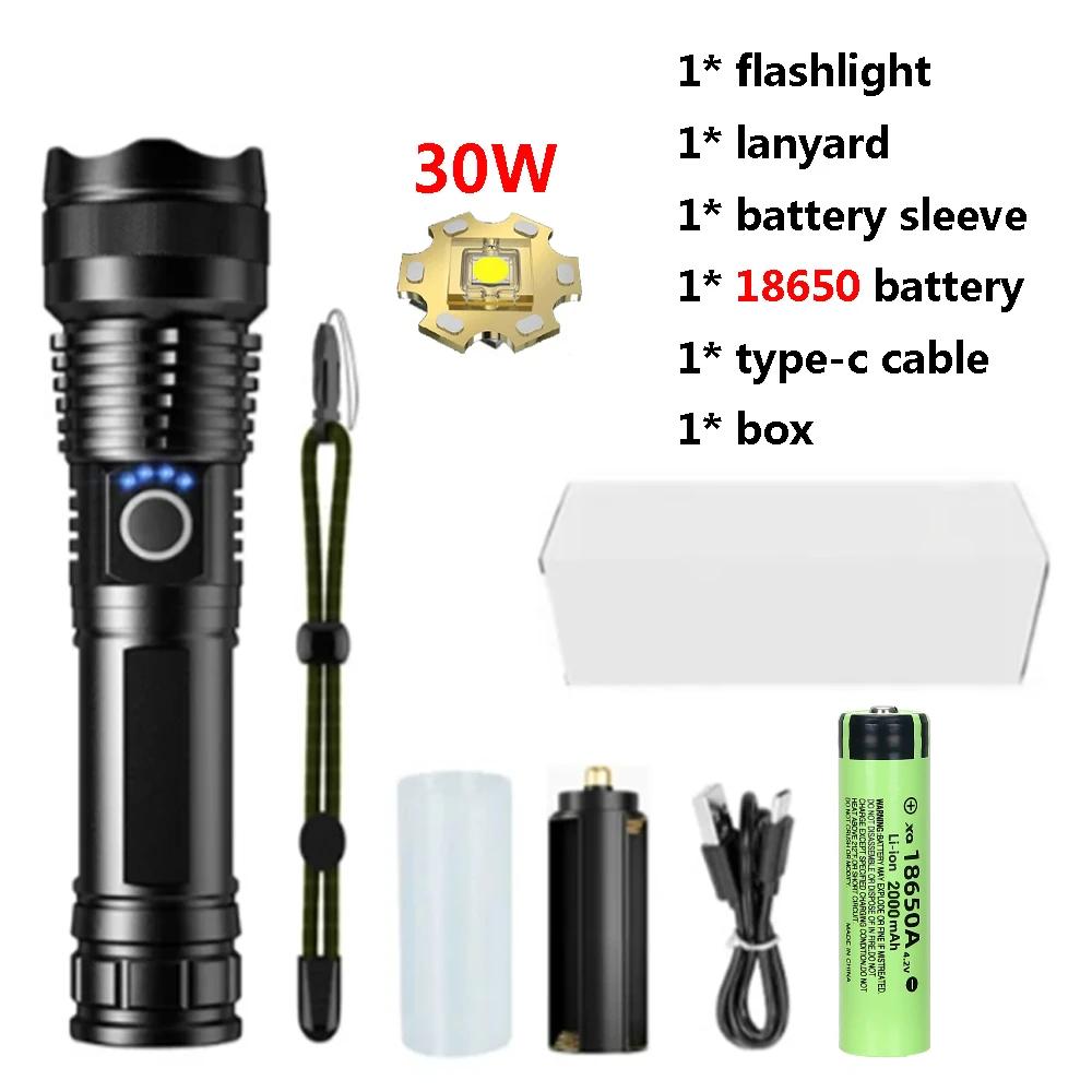 P50 Алюминиевый сплав Фонарь-вспышка 26650/18650 USB-зарядка Дальний свет Наружный Водонепроницаемый Телескопический зум Свет для ночной рыбалки