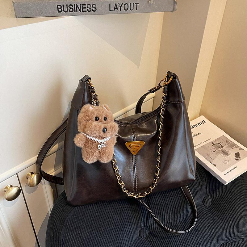 Сумки на осень и зиму, сумки-тоут для поездок на работу, женская новая мода 2025, с высоким чувством стиля, ретро сумка через плечо, сумка-мессенджер большой вместимости